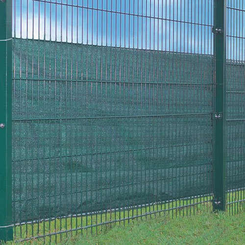 Zaunsichtschutz 500x100cm grün 24m Kordel