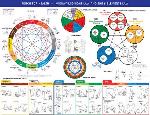 Touch for Health Midday / Midnight 5 Elements Chart livre