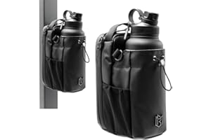 Magnetic Bag Company - Magnetic Bottle Bag Sling Bag for Men and Women | Magnetic Gym Bag for Gym, Travel, Work, and Sports | Keep Your Items Off The Dirty Gym Floor with Magnetic Attachment, Black,