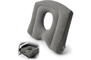 Inflatoast Multi-Inflatable Donut Cushion seat-hemorrhoid cushion for coccyx and back pain-doughnut cushion for sciatica,after operations-portable travel pillows for wheelchairs,office(49X43.5X13CM)