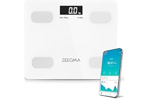 Zeegma ZE-GEWIT Waga Łazienkowa, Szkło, Biały