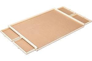 Bambelaa! Puzzletisch 1000 Teile mit 4 Schubladen Drehbares Puzzlebrett Tragbarer Puzzle Tisch für Erwachsene Puzzel Board aus Holz ca. 76 x 56 x 4,5 cm