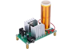 QINLORGON Bobina di Tesla fai-da-te da 15 W, kit elettronico altoparlante con funzione ad arco fatto a mano semplice da montare, per trasmissione di potenza senza fili