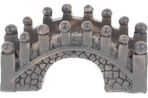 SUPVOX Antique Resin Miniature Arch Bridge for Fairy Garden, Bonsai, and Fish Tank Decor Garden Ornaments for Miniature Accessories