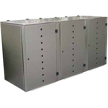 Gero Metall Mulltonnenhaus Fur Drei 120 Liter Tonnen Modell