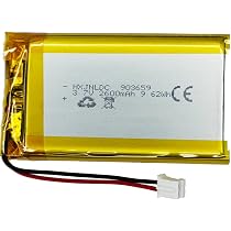 Batterie 3.7V 2600mAh 505573 – Compatible RVi Brake 3, Tablettes Chicco, GPS, Enceintes – Rechargeable Lithium - 14