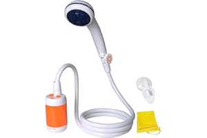 Laserbeak Doccia Campeggio Doccia Portatile Doccia Elettrica, Doccia Esterno con Valvola dell'Acqua e Batteria Integrata 4800mAH
