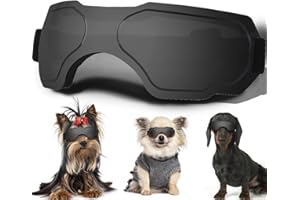 Nicerinc PET Small Dog Sunglasses and Goggles with Adjustable Strap, UV Protection and Windproof for Small Dogs, Puppy Protection