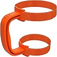 Yoelike 11 Colors New Upgrade Anti-Slip Adjustable Handle Fit for 20 Oz to 44 Oz of YETI, RTIC, Ozark Trail, Simple-Moden, SIC, SUNWILL, Tervis All Brand Travel Tumbler Cup Mug BPA FREE (Orange)
