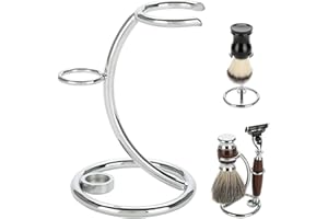 Kaimeilai Supporto per Rasatura, Supporto per Rasoio e Pennello da Rasatura, Universale Rasoio Supporto Spazzola in Metallo Rasoio Supporto Rasoio Supporto Professionale Rasoio Porta Uomo