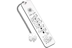 EFNHJF5 Glücksbringer Metall Lesezeichen,Abschiedsgeschenk Kollegen,Mutmacher Geschenke,Personalisierte Lesezeichen als Ruhestand Geschenk Neuer Job Mutmacher Glücksbringer