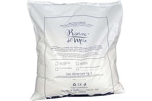 RISERVA DEL MARE Sale Marino Integrale Artigianale di Trapani – Sicilia – Presidio Slow Food – Macina Fine, Naturale e Non Raffinato (5 kg)
