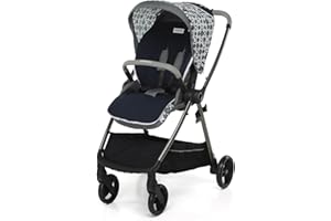 Foppapedretti Materassino Universale per Passeggino in Tencel Lyocell, Double Face con lato Estivo e Invernale, Blu