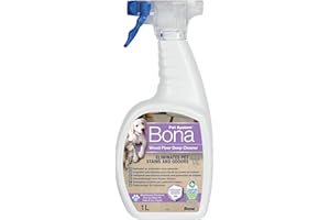 ‎BONA Bona Pet System Intensivreiniger für Holzböden 1L - Pet Fleckenreiniger und Geruchsentferner - Uringeruch Entferner - Fleckenentferner - Geeignet als Hunde und Katzen Spray