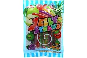 · CANDYBOX · Fruchtgummistäbchen Speshow Jelly Straws + Warheads lutscher - Geleefruchtstreifen – Challenge Long Jellys - Kaubonbon-Stangen - Soft-Kaustangen mit Frucht - 300 ml 1 Stück