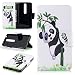 Produktbild Ooboom® Nokia 6.1/Nokia 6 2018 Hülle Flip PU Leder Schutzhülle Handy Tasche Case Cover Wallet Brieftasche Standfunktion für Nokia 6.1/Nokia 6 2018 - Panda Bambus