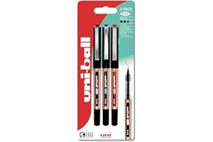 UNI-BALL UB-150-10 Eye Broad Rollerball 3pc Blister Nero/Blu/Rosso Plastica Senza Imballaggio