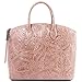 Produktbild Tuscany Leather 81416704 GAIA - Shopper Tasche aus Leder mit Blumenmuster, Nude