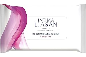 ‎SAGROTAN Intima Liasan by Sagrotan Intimpflege-Tücher Sensitive, Seifenfrei und Alkoholfrei, 30 Stück