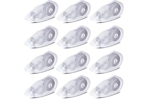 DOSOLSOLLASOL 12 pezzi Correttore a Nastro Nastro di Correzione per Scolastici Ufficio Regali per Feste Compleanno Giornata dei Bambini Premi Scolastici Natale (Bianco)