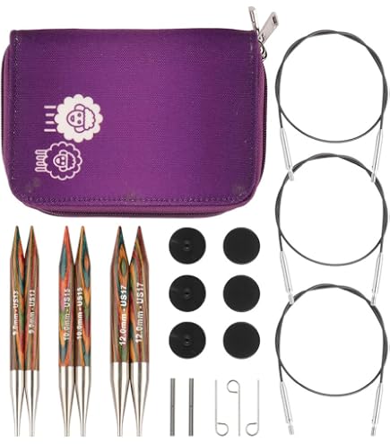 KnitPro Symfonie Ferri A Doppia Punta 15 Cm – 5,5 Mm, Colori Multicolore, Per Lavori A Maglia