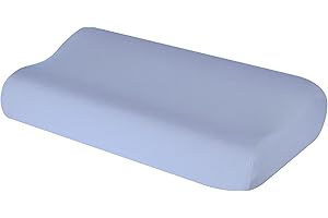 Theonoi Funda de cojín para cojín cervical de algodón, para tamaños de 35 x 60 a 45 x 75 cm (azul claro 102)