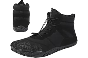 MOSLALO Barfußschuhe Winter | Winter Wasserfest Barfuss Schuhe für Herren Damen | wasserdichte Barfussschuhe Winter Sneaker Herren Gefüttert | Outdoor Barefoot Shoes Men & Women