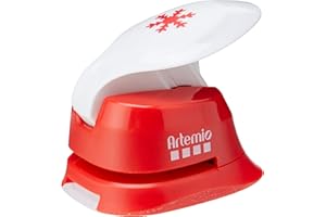 Artemio Leva Punch Eva 1,6 cm Fiocco di Neve, Rosso