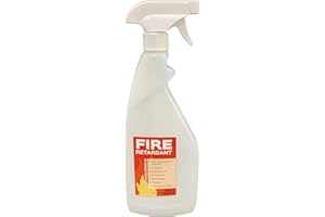 E. U. FABRICS LTD EU Fabrics Flame Retardant Spray - British Standard 5852 - Cotton, Polyester, Polycotton, Synthetic, Hessian, and Untreated Fabric Protection - Used for Curtains, Upholstery, Cushions (750ml)
