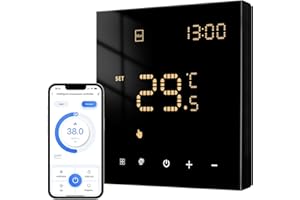 ‎AVATTO AVATTO Thermostat für Elektrische Fußbodenheizung Smart WiFi Thermostat Programmierbar Raumthermostat Kompatibel mit Alexa, Google Home Sprachsteuerung Und Smart Life App Fernbedienung 2.4GHz-WLAN