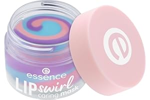 ‎ESSENCE COSMETICS essence LIP swirl caring mask, Lippenmaske, Nr. 01, Mehrfarbig, glättend, pflegend, strahlend frisch, transluzent, vegan, ohne Parabene, ohne Mikroplastikpartikel, Nanopartikel frei, 1er Pack (8g)