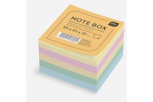 Interdruk-Cubo de Notas de Colores, 85 x 85 x 35 mm, Hojas Sueltas, (350 KOSPAPFKNK)