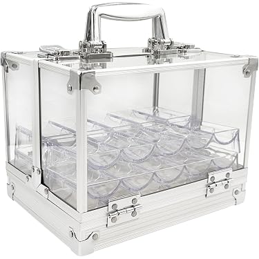 Cabilock Soporte Giratorio Para Naipes Y Fichas – Bandeja Transparente De Plástico Para Juegos De Mesa
