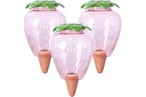 Fangehong 3 Pcs Wasserspender Pflanzen 500ml, Bewässerungskugeln Transparent Große, Automatische PVC Bewässerung Zimmerpflanzen, Selbstbewässerung Gießkugeln für Blumen Topfpflanzen Gartenpflanze (B)