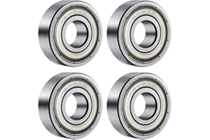 SULIUDAJI Confezione da 4 cuscinetti 608 ZZ, cuscinetti a sfera, cuscinetti a sfera per skateboard, adatti per skateboard in linea e pattini a rotelle