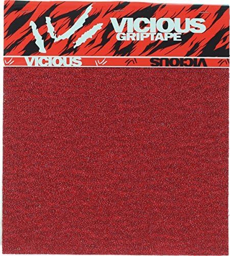 Vicious Squares Red Grip Tape - 4 Squares (10 x 11) - 11 x 40 by Vicious