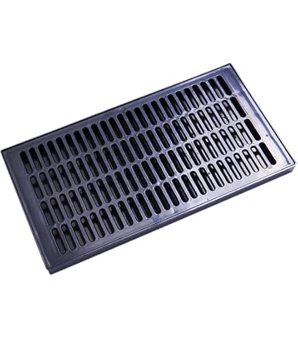Vaschetta antigoccia in acciaio inox con coperchio rimovibile