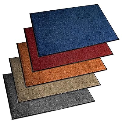 etm Paillasson d'entrée etm® série PREMIUM | fortement absorbant + lavable | plusieurs tailles et couleurs au choix | bleu 60x90cm