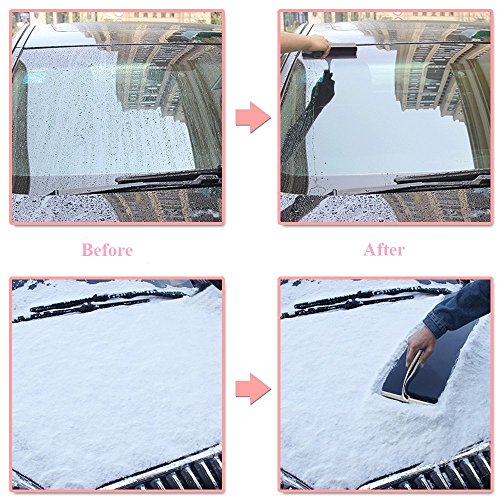 JTDEAL Edelstahl Duschabzieher, Duschwischer, Badezimmerwischer mit Wandaufhänger für Spiegel, Fenster Glas - 6