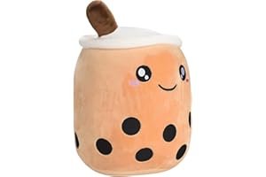 Generic Kızlar Için Süt Çay Şekilli Yumuşak Yastık Flanel Peluş Oyuncak, Kabarcık Çay Bardağı Rahat Kafalık Için Doldurulmuş 