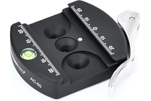 SUNWAYFOTO AC-60 60mm Arca Swiss Quick Release Lever Clamp for Cameras, Compatible with Arca Standard Cameras, Camera Mount