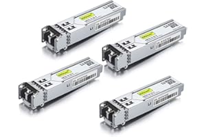 10Gtek [4 Pack] for Netgear AGM731F 1G SFP SX Multimode Transceiver, 1000Base-SX Fibre Mini-Gbic Module, Dual LC Connector, 850nm, 550m