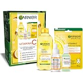Garnier Vitamin C Serum and Micellar Water Anti-Stain Action Kit, 400 ml | Reduces the Appearance of Spots, Non-Oily Finish,