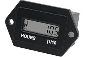 NINE-RONG Jayron contaore azzerabile AC da 86V a 230V Display digitale LCD senza batteria, utilizzato per il generatore di tosaerba ATV UTV motosega motoslitta e la maggior parte delle attrezzature alimentate