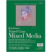 Strathmore Artagain Zeichenblock – Kohleschwarzes Papier, 15 X 23 Cm, 24 Blatt, 160 G/m²