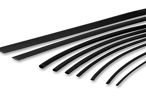 LE PALAIS DU BRICBRAC Gaine thermorétractable 2:1 Noire(sans colle) - Ø 1MM à 13MM de 0,5m à 10m (Ø10mm, 1 Mètre)