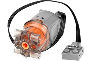 HOTUT L-Motor, Elektrischer Motor für Technologie Serie, Power Function Zubehör Kompatibel mit TechnikZug, für Technik Ferngesteuertes Elektro Baustein Modellserien