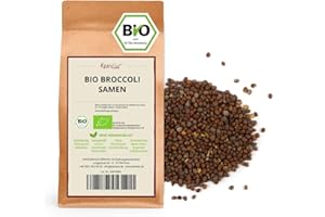 Kamelur 500g Semi di broccoli BIO per germogli di broccoli - Semi di broccoli germinabili BIO senza additivi - Semi di broccoli germogli BIO in confezione biodegradabile