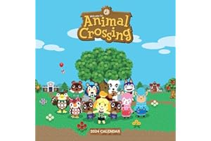 Animal Crossing 2024 Calendar, Month To View Square Wall Calendar, Official Product