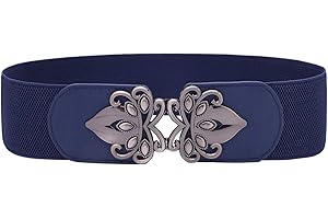 Syuer Damen Vintage Breiter Elastischer Stretch Taillengürtel Retro Cinch Gürtel